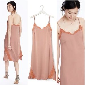 Banana Republic Peach Slip Dress Sz 10